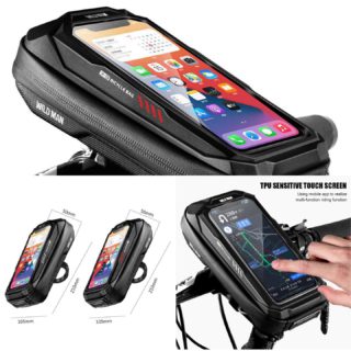 Bolso de bicicleta Wildman resistente al agua con pantalla táctil. Visita nuestro sitio www.itbikes.cl y revisa nuestros productos. 🚴🏼‍♂️💨 #ciclismochile #ciclismomtb #ciclismosantiago #instamaipu #instachile